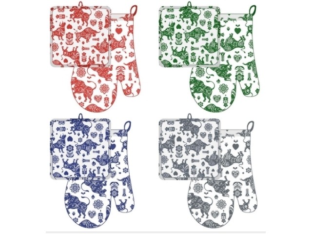 Прихватка с рукавицей Скандинавский бык МТ88-387